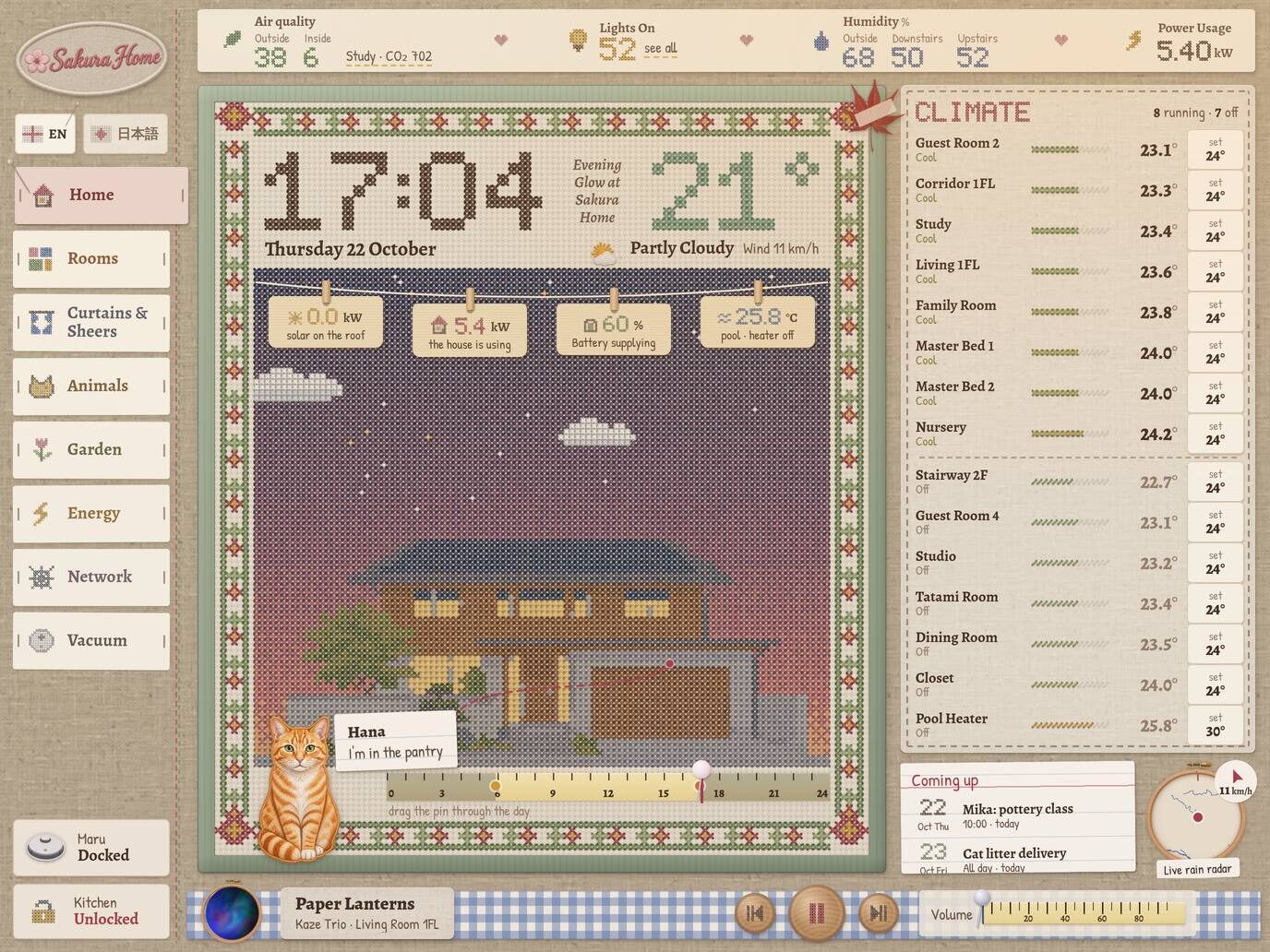 Knit: a still of the dashboard